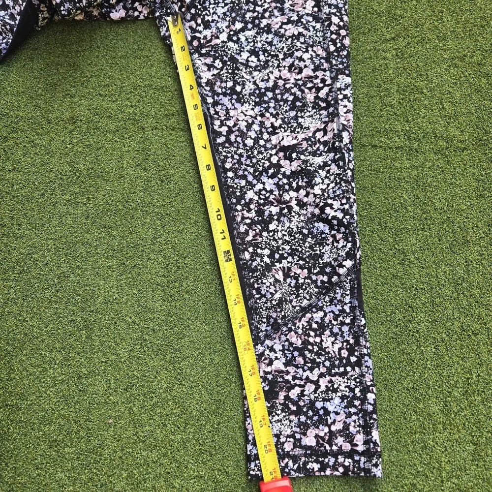 Lululemon Leggings Women's Size 6 Floral Pace Rival Crop